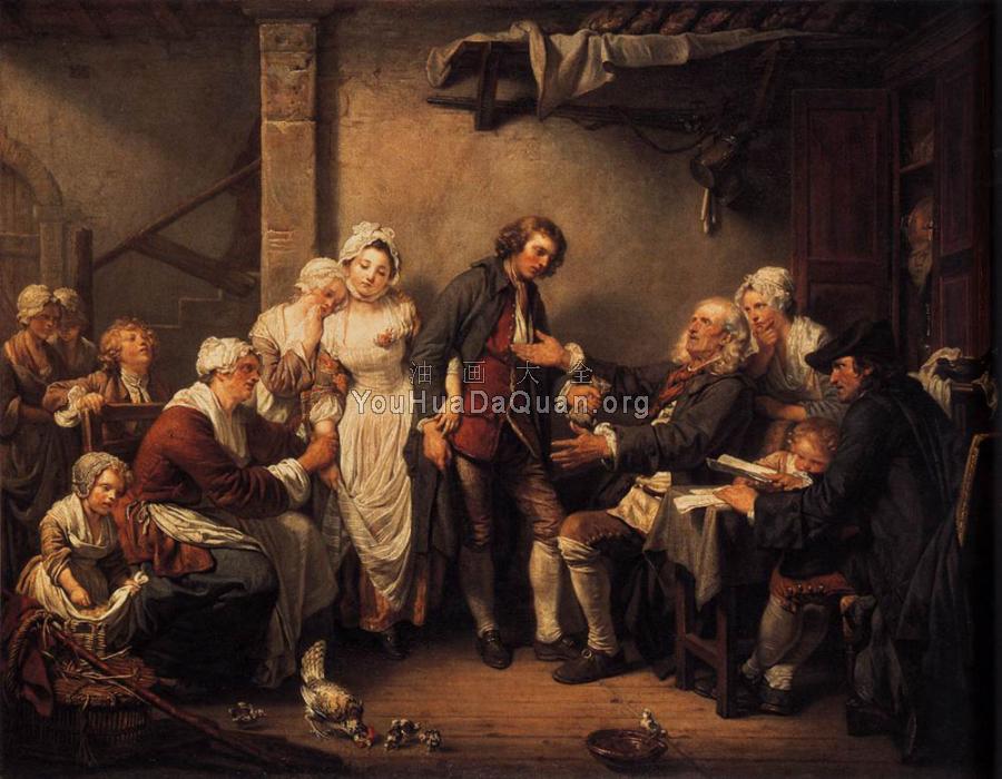 L Accordee de Village - 让·巴蒂斯特·格勒兹